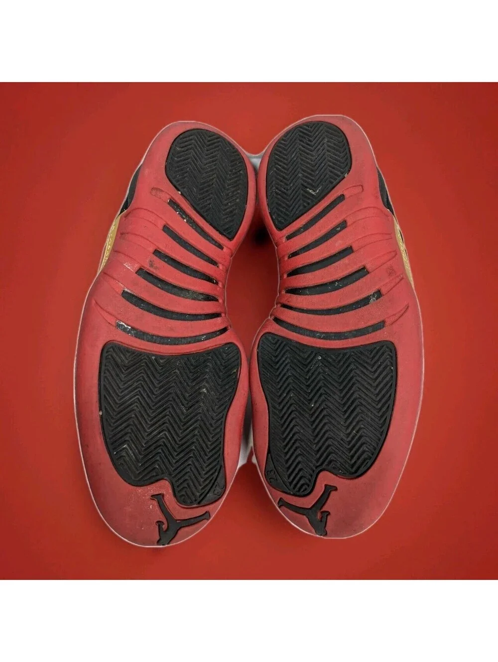 Nike Air Jordan 12 Low Super Bowl LV Red Black Gold Shoes DC1059 Mens 8.5 Bulls